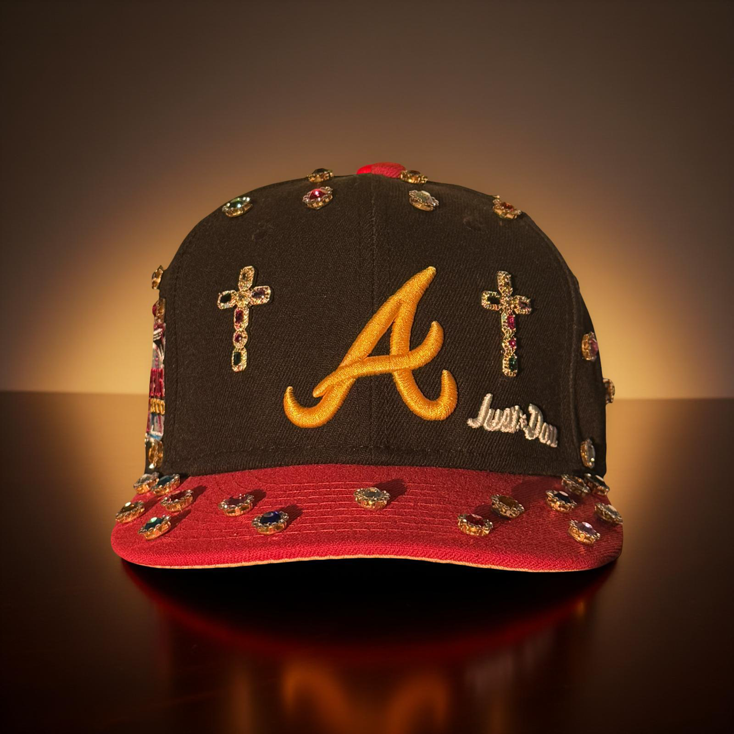 Atlanta Braves (Rhinestoned Fitted)